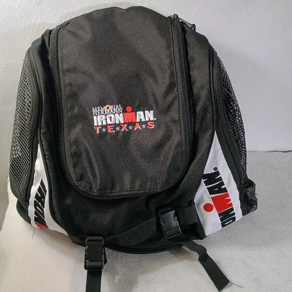 EUC: Ironman Black & White Memorial Hermann Texas Triathlon Gear Bag - Picture 1 of 8
